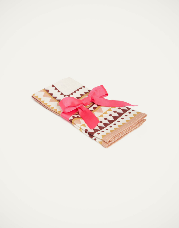 Large Napkins set of 2 Doric Placée Antique Pink in Linen by La DoubleJ