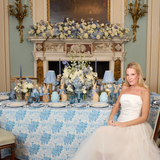 Lattice Urn Vase - Soft Blue