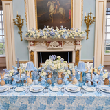 Lattice Urn Vase - Soft Blue