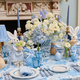Lattice Urn Vase - Soft Blue