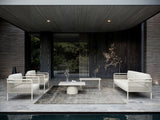 Coffee Table with Cylindrical Base - Link-Bisque Collection