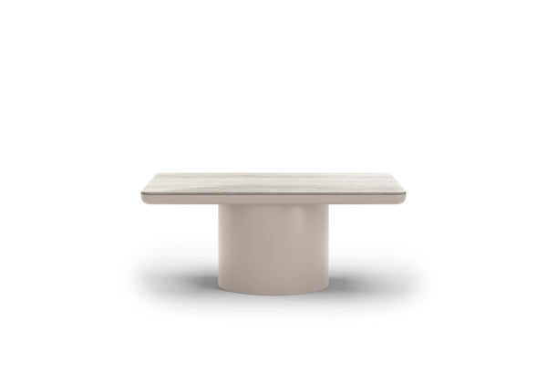 Coffee Table with Cylindrical Base - Link-Bisque Collection