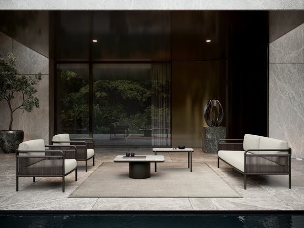 Coffee Table with Cylindrical Base - Link-Terra Collection