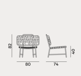 Lounge Chair - Outdoor Gervasoni Inout Collection