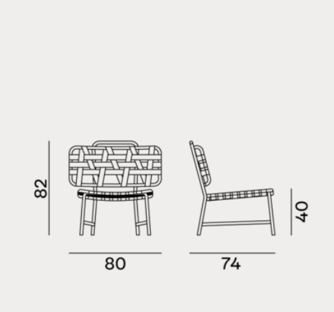 Lounge Chair - Outdoor Gervasoni Inout Collection