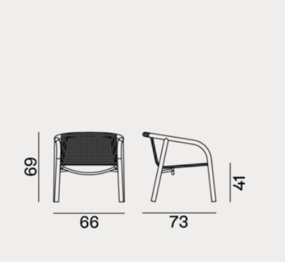 Chair - Outdoor Gervasoni Jeko Collection