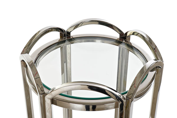 Auxiliary Table - Chrome & Glass (Tall)