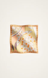 Mini Foulard - Florette Pale Pink-Yellow by La DoubleJ