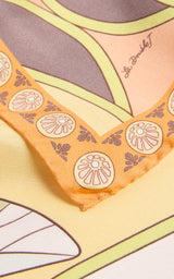 Mini Foulard - Florette Pale Pink-Yellow by La DoubleJ