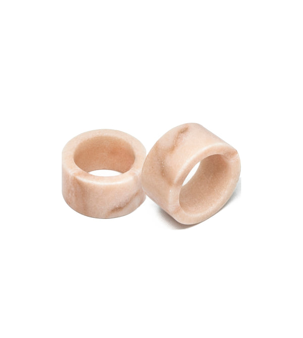 Napkin Rings in Pink Marble (set of 2)