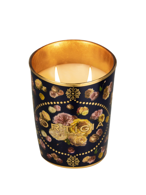 Decorated Candle Medium 380g - Rose Antiche