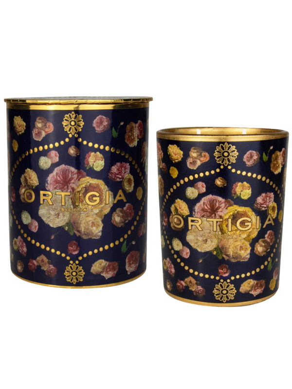 Decorated Candle Medium 380g - Rose Antiche