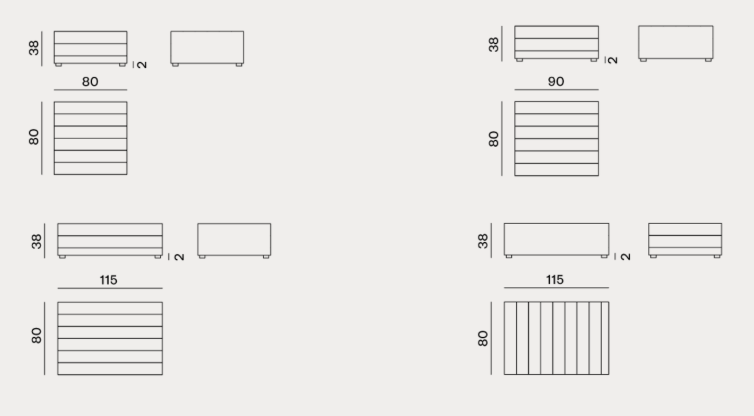 Modular Sofa - Indoor Gervasoni Samet Collection