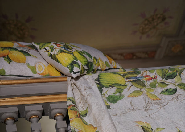 Cushion - Linen, Lemons