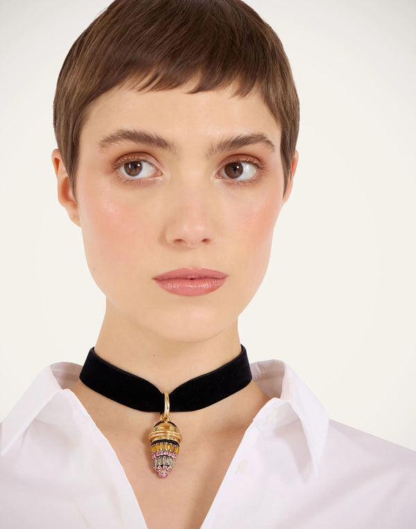 Choker - Lantern, Pink by La DoubleJ