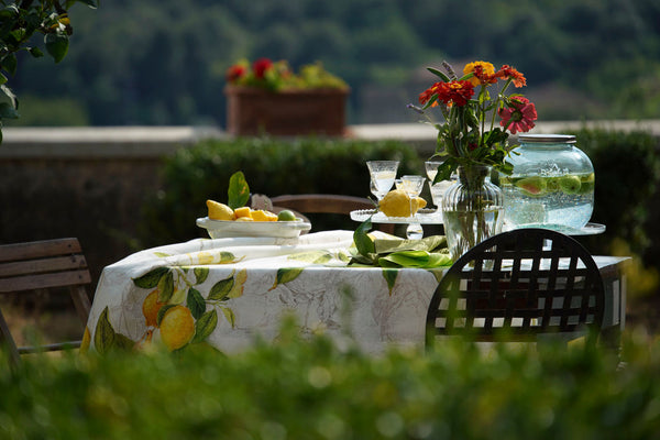 Tablecloth - Linen, Lemons
