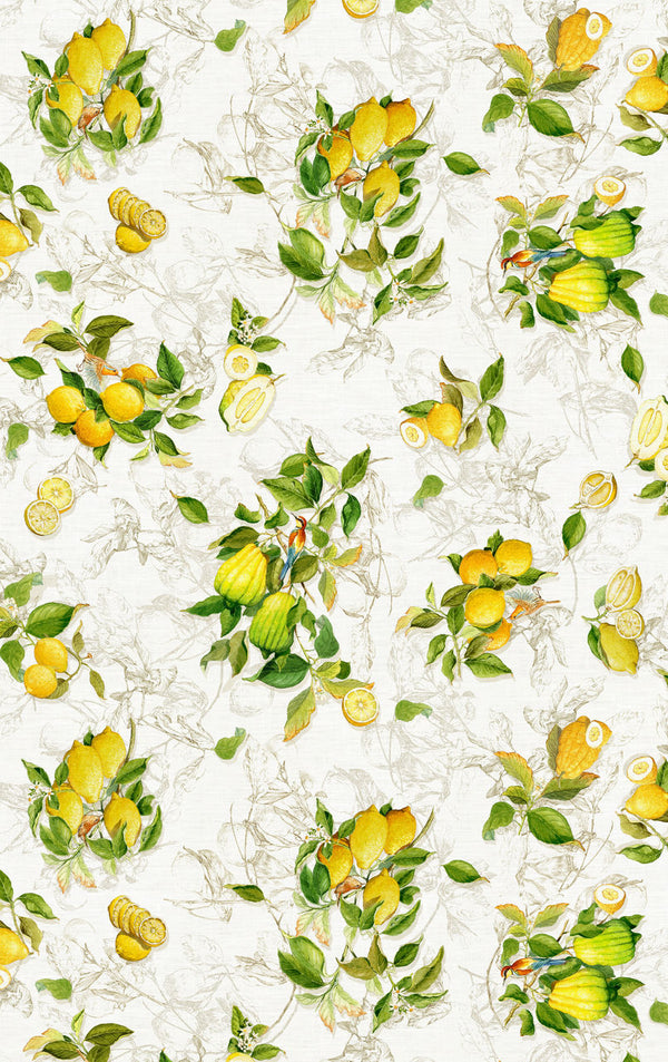 Tablecloth - Linen, Lemons