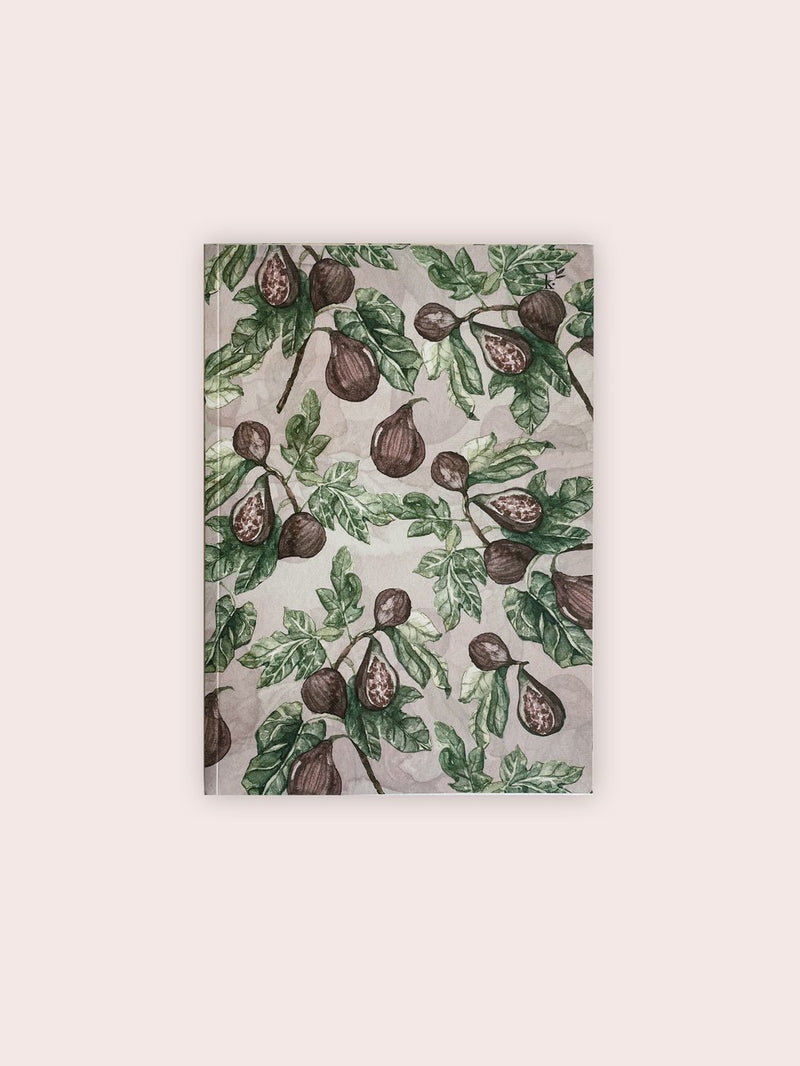 k.arti Maltese Flora A5 Notebook - Fig