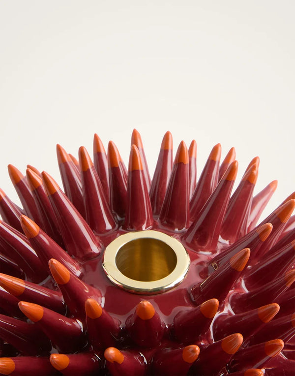 Candle Holder - Spine Bordeaux