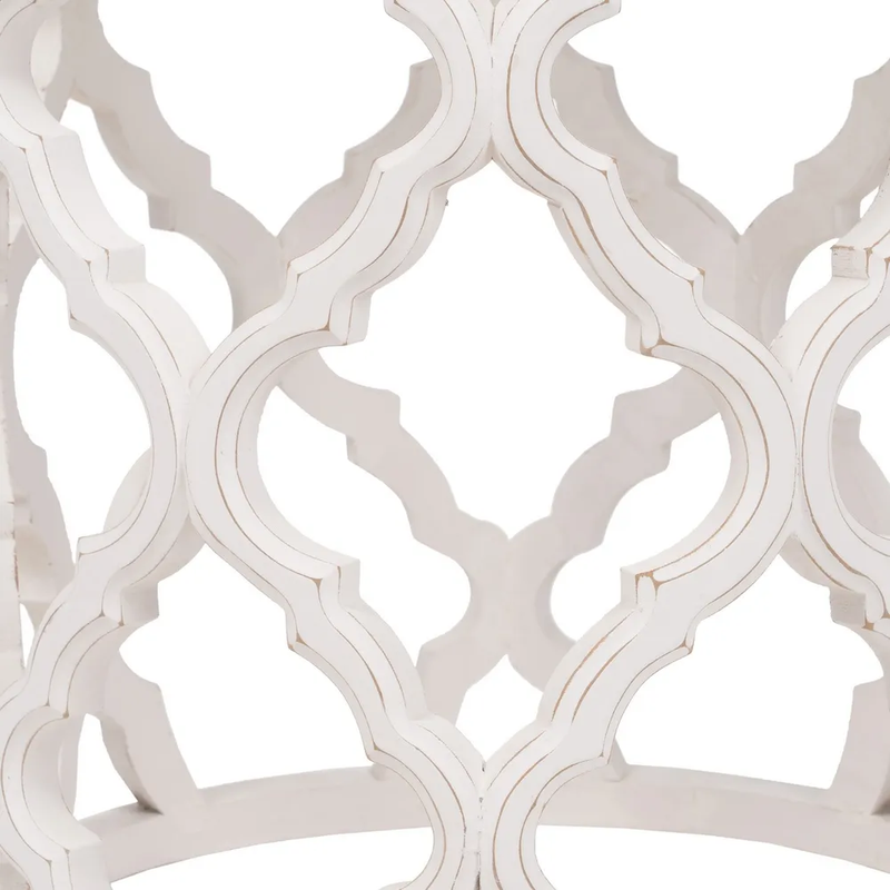 Auxiliary Table - White Ogee