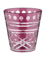 Engraved Tumblers in Burgundy (set of 2) - Optical Collection