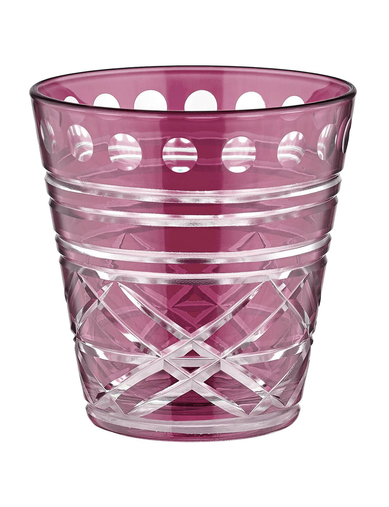 Engraved Tumblers in Burgundy (set of 2) - Optical Collection