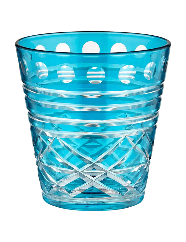 Engraved Tumblers in Turquoise (set of 2) - Optical Collection