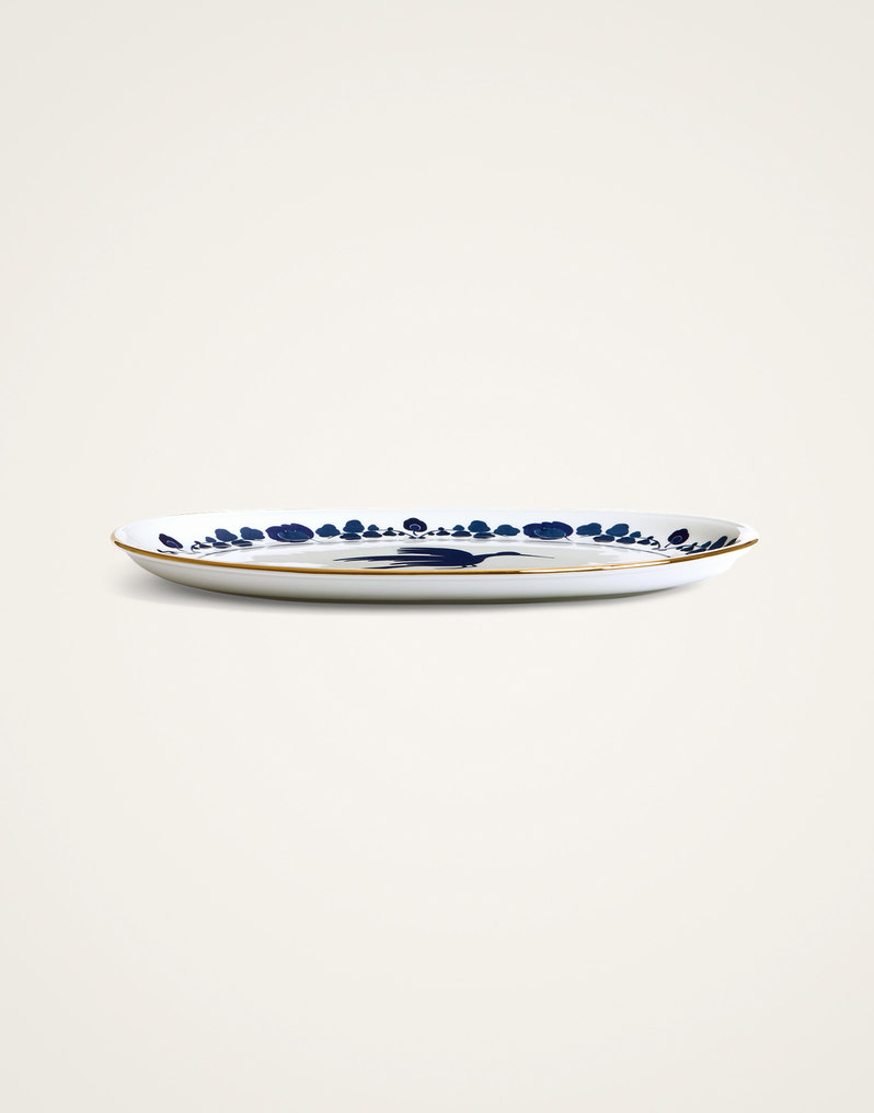 Oval Platter Wildbird by LaDoubleJ