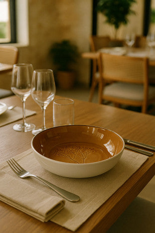 Soup Plate - Glazed Mustard (Set of 6)
