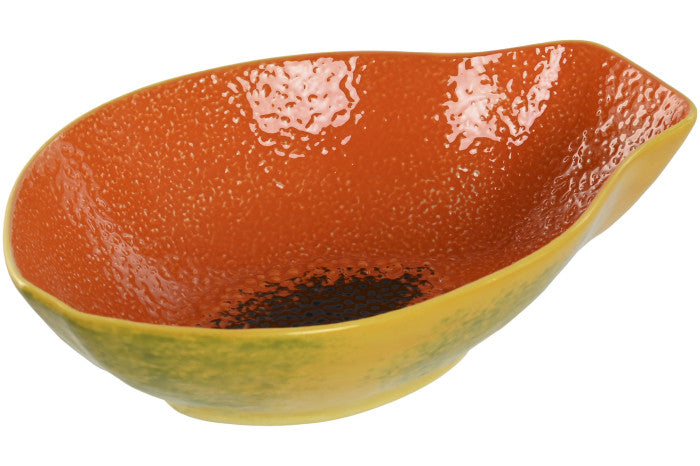 Papaya Bowl in Yellow and Orange