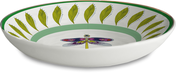 Amazzonia Collection; Soup Plate in Porcelain - Green