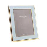 Photo frame e-Gold on Zinc. 5x7 30mm Gold & Powder Blue.
