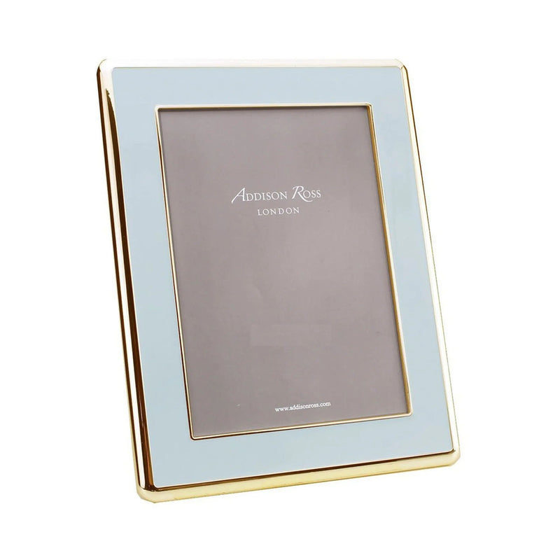 Photo frame e-Gold on Zinc. 5x7 30mm Gold & Powder Blue.