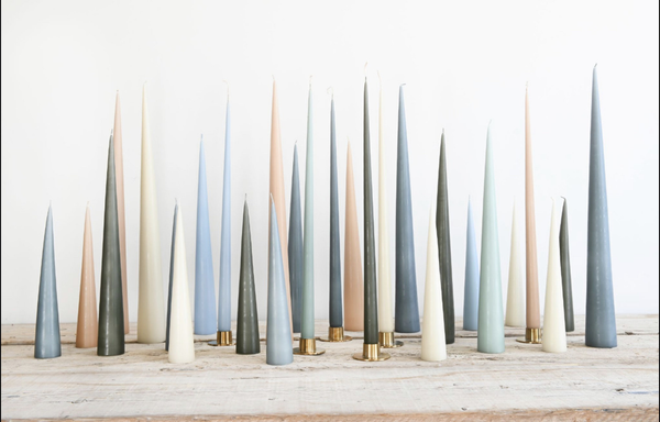 Cone Candle - Pine Colour