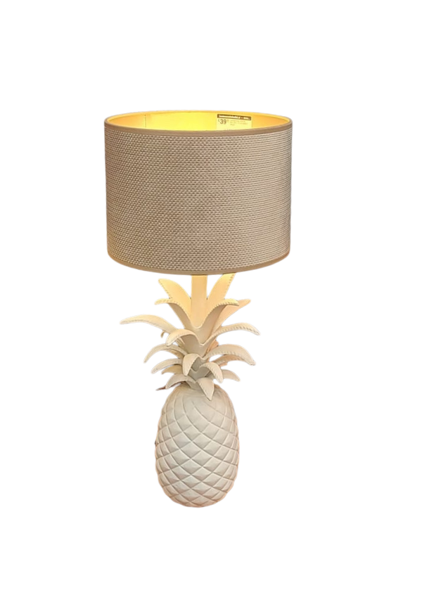 Pineapple Lamp Base in Cream