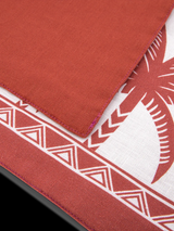 Placemats set of 2 Date Palm Brick Red by La DoubleJ