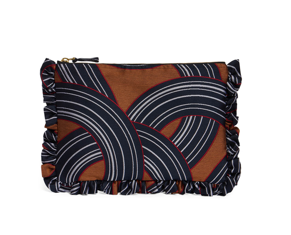 Pochette Montecarlo Blue in Jacquard by La DoubleJ