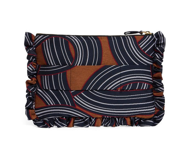 Pochette Montecarlo Blue in Jacquard by La DoubleJ