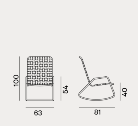 Rocking Chair - Outdoor Gervasoni Inout Collection