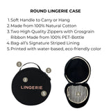 Round Lingerie Case, Black