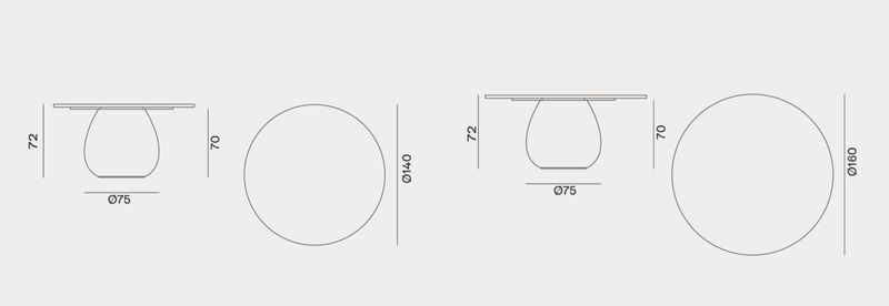 Round Table - Outdoor Gervasoni InOut Collection