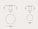 Dining Table - Outdoor Gervasoni Noa Collection