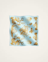 Pareo - Oceania Placée Light Blue in Cotton Voile by La Double J