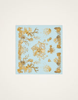 Pareo - Oceania Placée Light Blue in Cotton Voile by La Double J