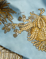 Pareo - Oceania Placée Light Blue in Cotton Voile by La Double J