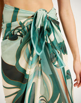 Pareo - Blooming Tulip, Dark Green by La DoubleJ