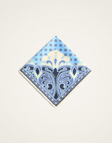 Foulard - Cocoon Placée Blue in Silk Twill by La Double J