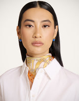 Mini Foulard - Florette Pale Pink-Yellow by La DoubleJ