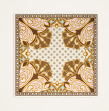 Foulard - Cocoon Placée Brown in Silk Twill by La Double J