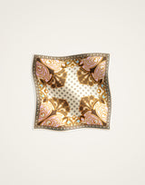 Foulard - Cocoon Placée Brown in Silk Twill by La Double J